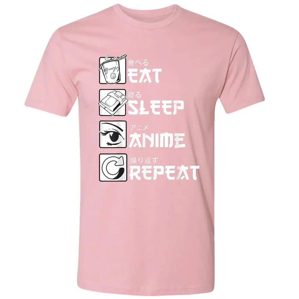 Eat Sleep Anime Repeat Premium Unisex T-shirt - 3
