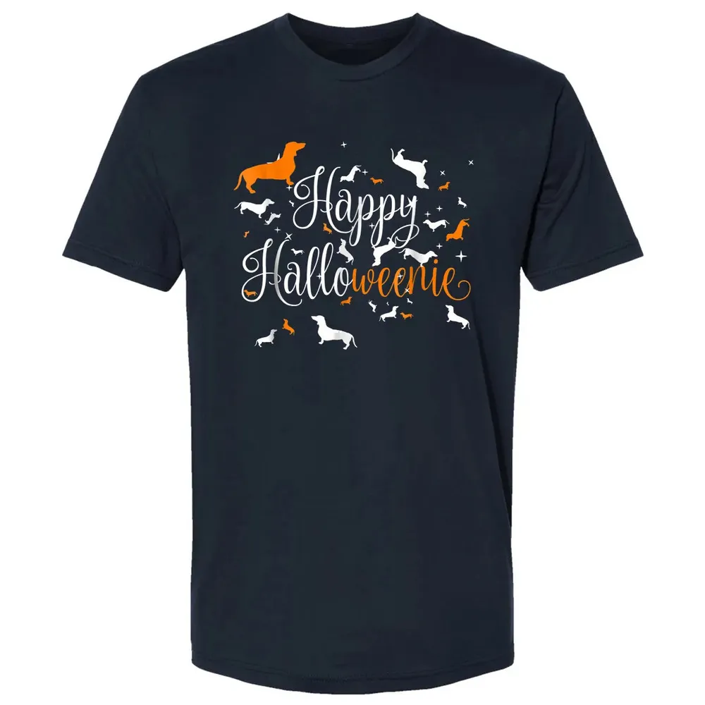 Happy Halloweenie Dachshund Premium Unisex T-shirt - 2