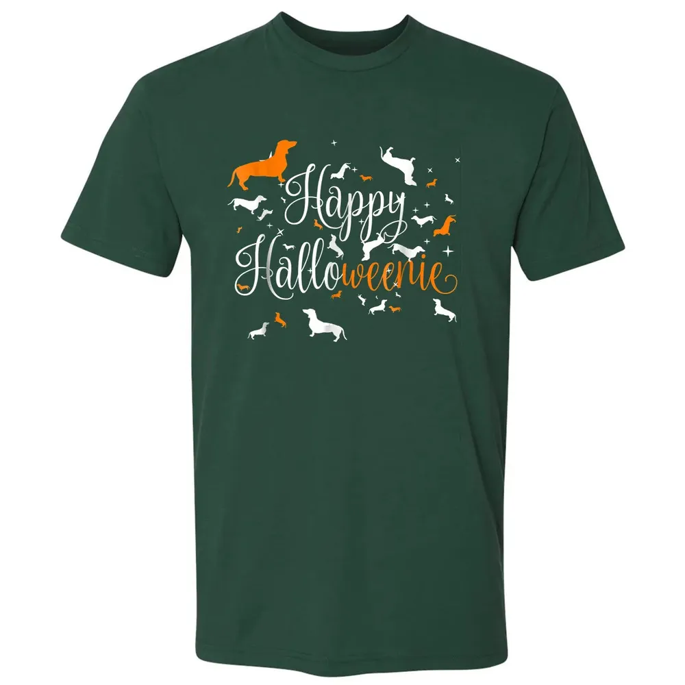Happy Halloweenie Dachshund Premium Unisex T-shirt - 12