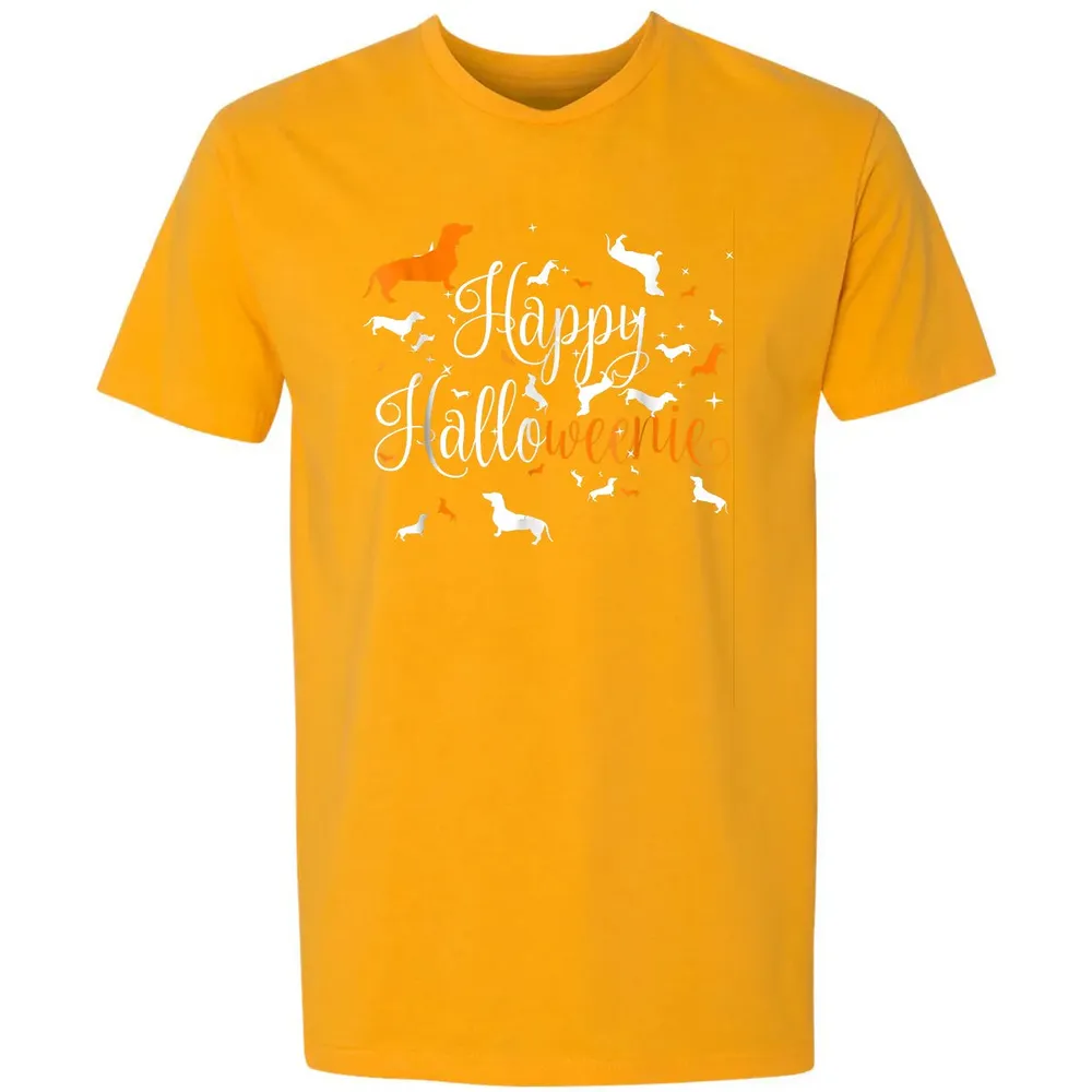 Happy Halloweenie Dachshund Premium Unisex T-shirt - 11