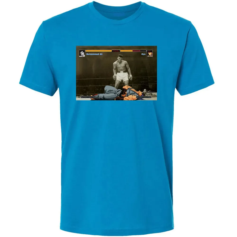 Muhammad Ali vs Ryu Premium Unisex T-shirt - 15
