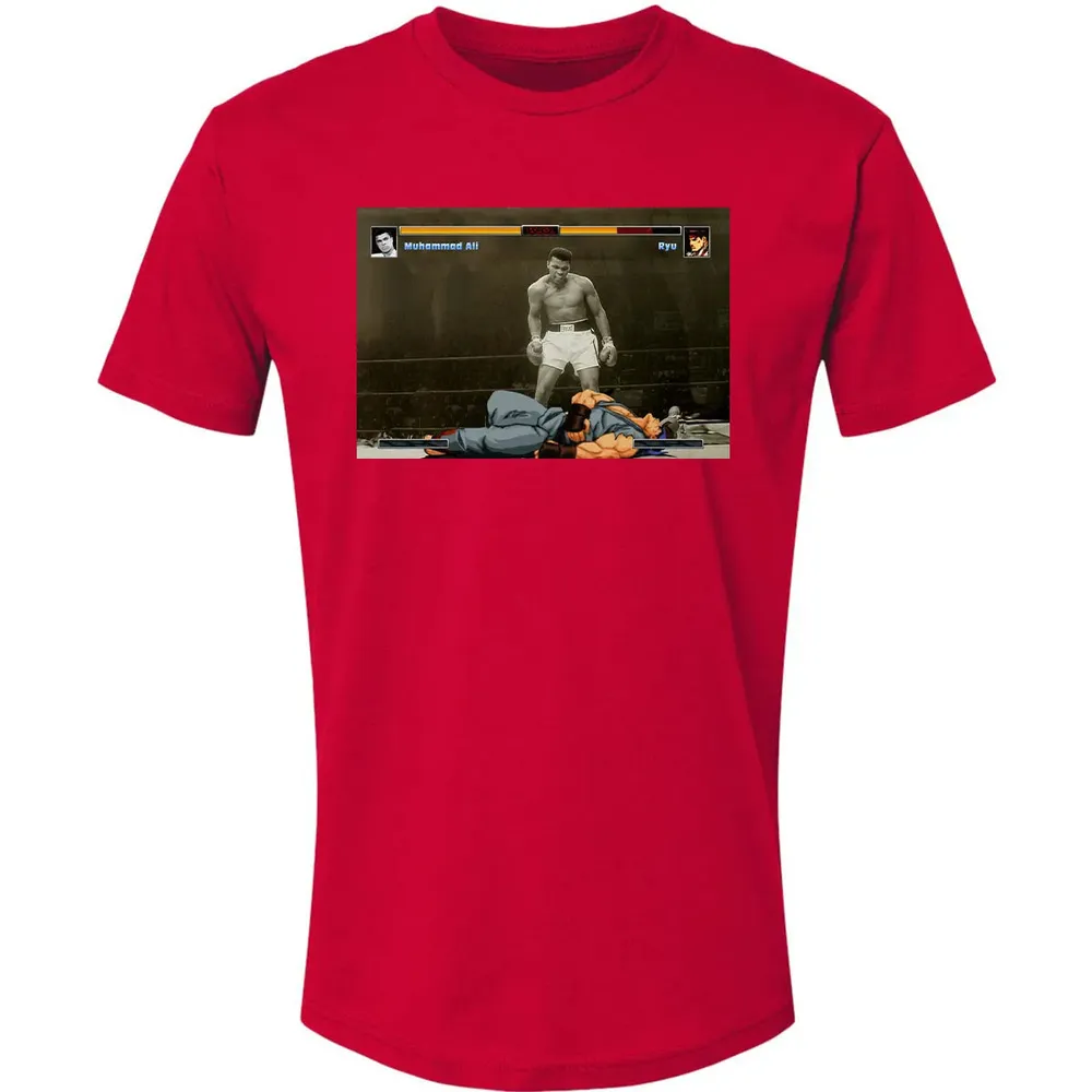 Muhammad Ali vs Ryu Premium Unisex T-shirt - 6