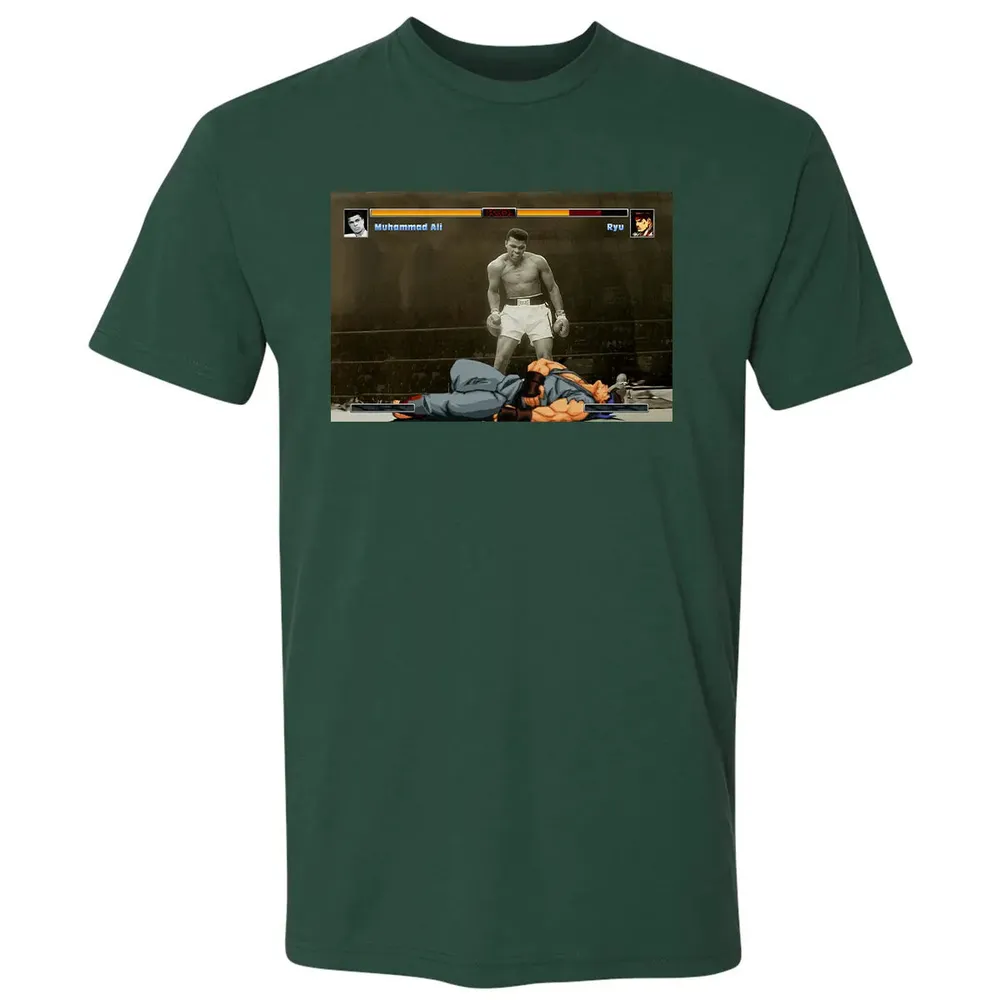 Muhammad Ali vs Ryu Premium Unisex T-shirt - 12