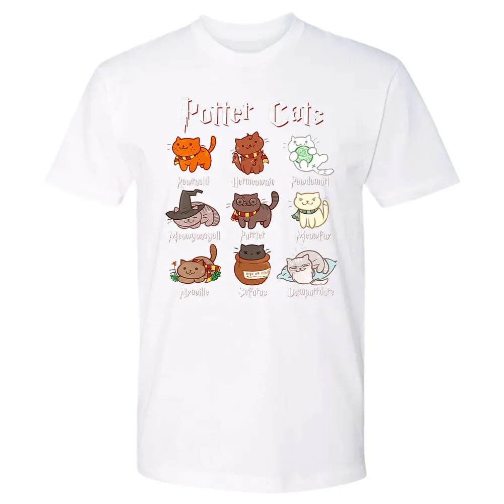 Potter Cats Cute Harry Pawter Kitten Gifts for Cat Lover Premium Unisex T-shirt - 4