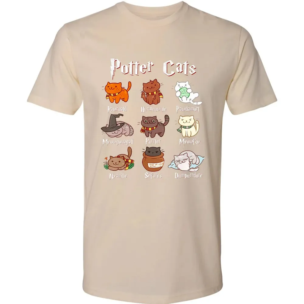 Potter Cats Cute Harry Pawter Kitten Gifts for Cat Lover Premium Unisex T-shirt - 13