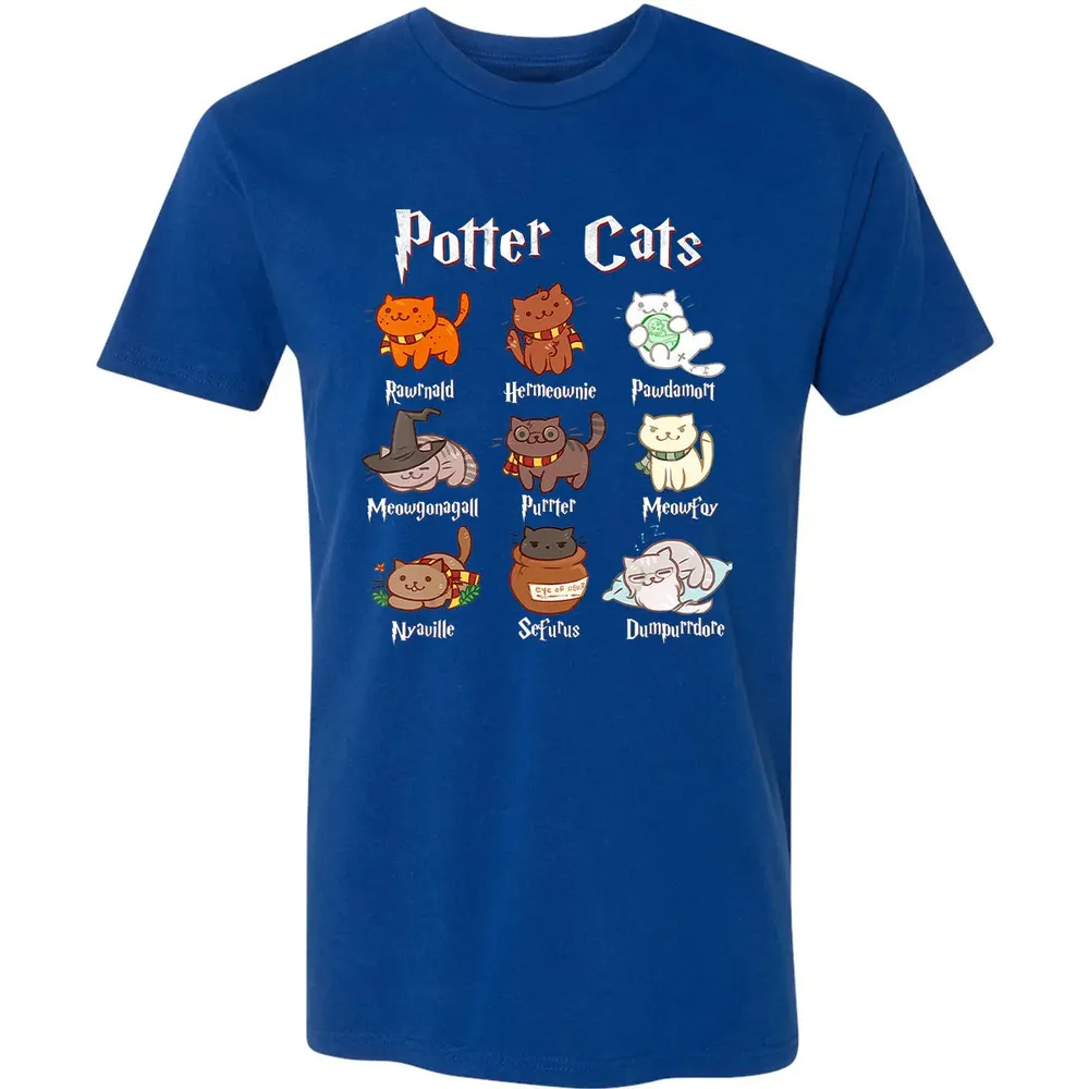 Potter Cats Cute Harry Pawter Kitten Gifts for Cat Lover Premium Unisex T-shirt - 10