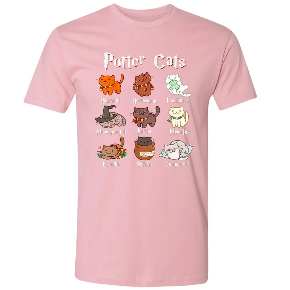 Potter Cats Cute Harry Pawter Kitten Gifts for Cat Lover Premium Unisex T-shirt - 3
