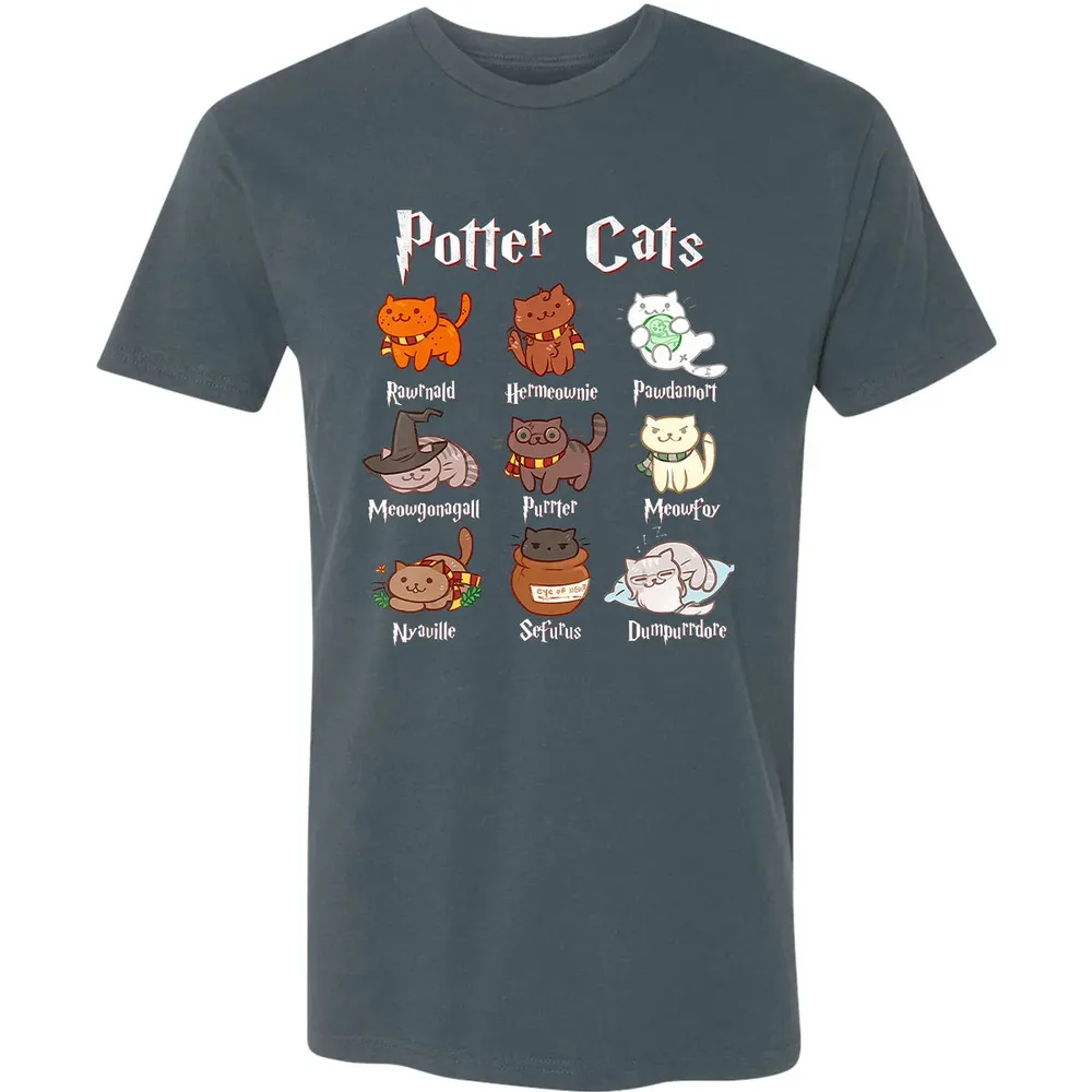 Potter Cats Cute Harry Pawter Kitten Gifts for Cat Lover Premium Unisex T-shirt - 14