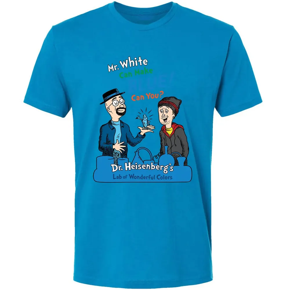 Mr.White Can Make Blue Premium Unisex T-shirt - 15