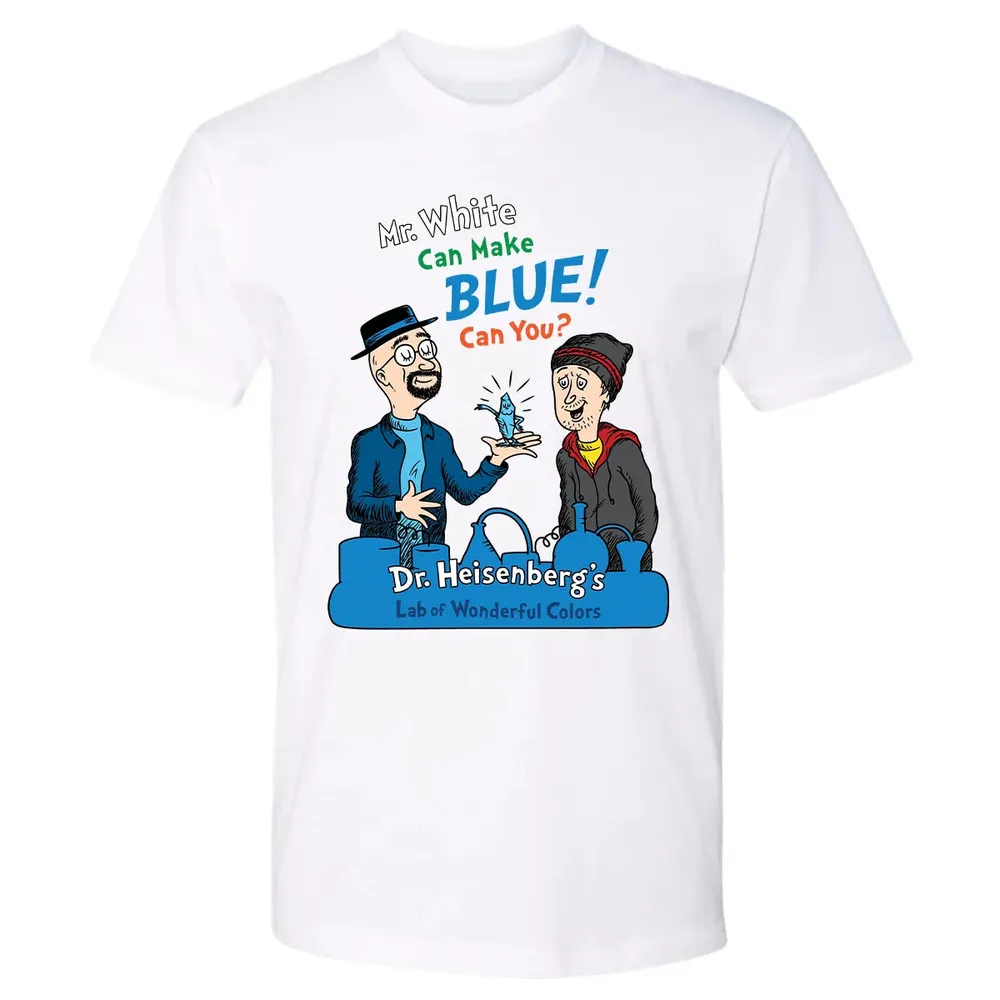 Mr.White Can Make Blue Premium Unisex T-shirt - 4