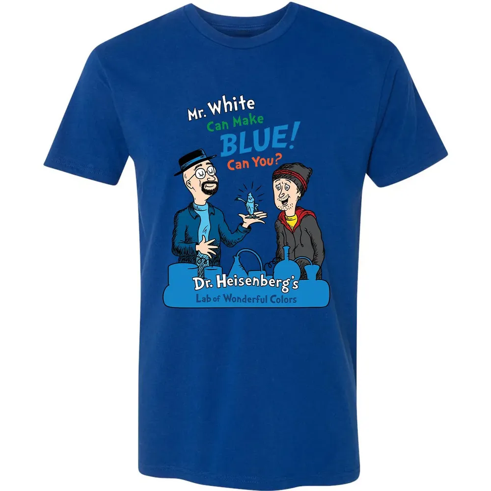 Mr.White Can Make Blue Premium Unisex T-shirt - 10