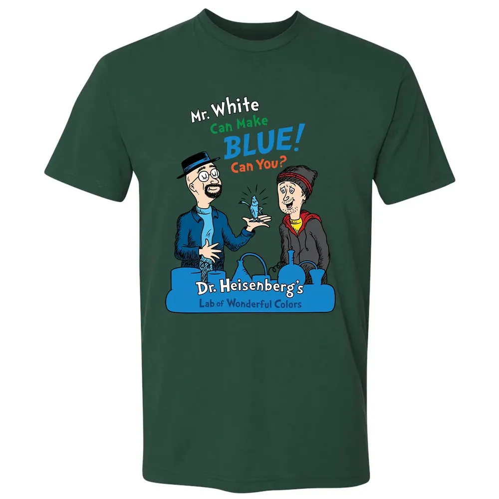 Mr.White Can Make Blue Premium Unisex T-shirt - 12