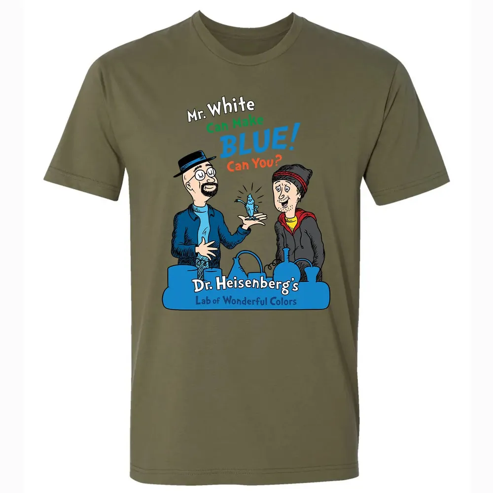 Mr.White Can Make Blue Premium Unisex T-shirt - 5