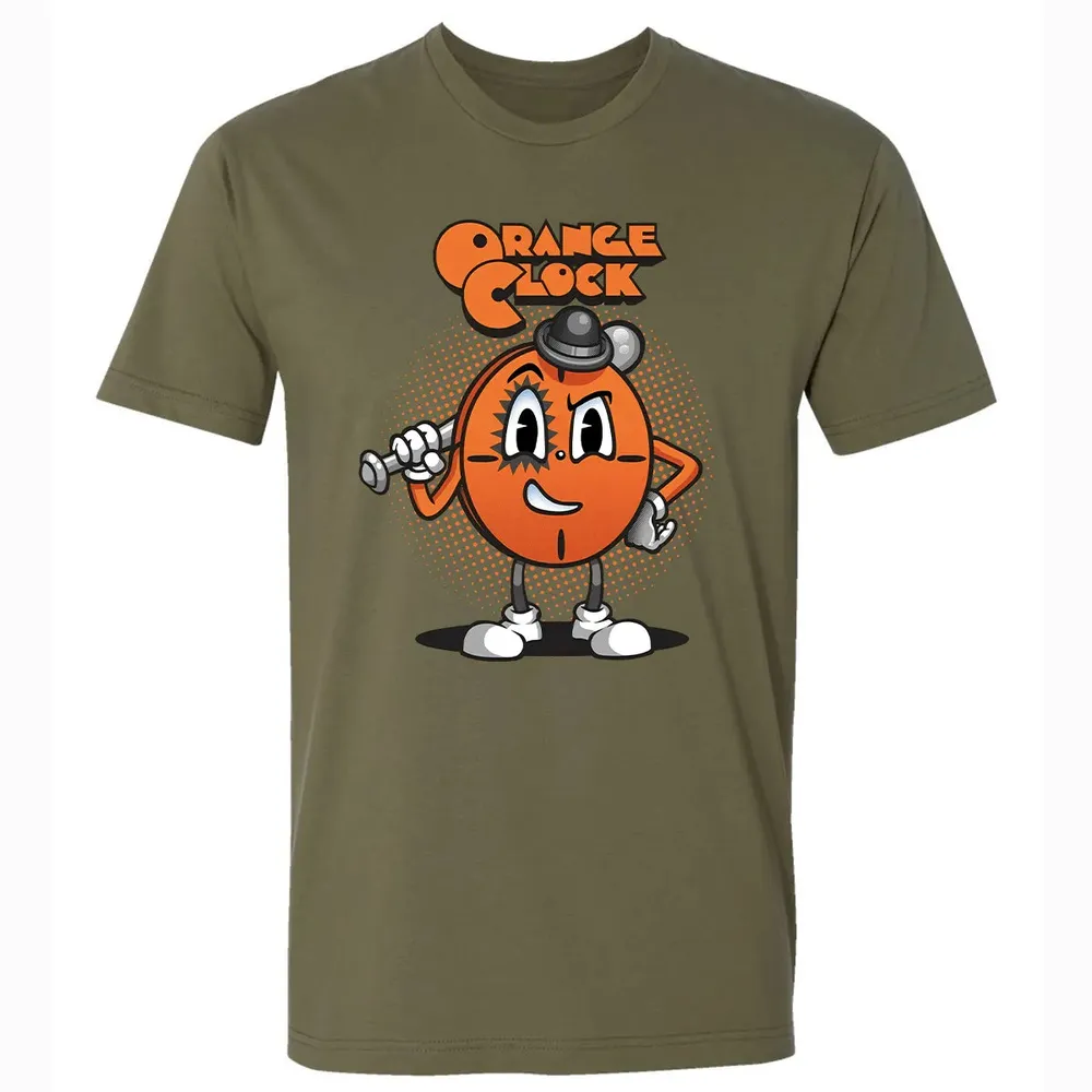 Orange Clock Premium Unisex T-shirt - 5