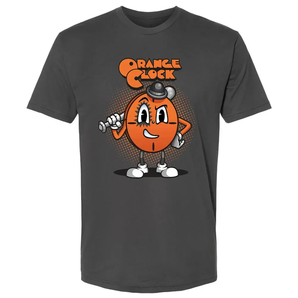 Orange Clock Premium Unisex T-shirt - 8