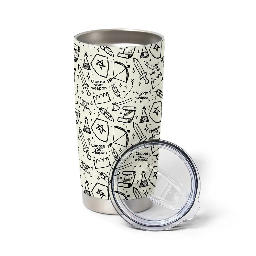 Choose Your Weapon Tumbler - 6