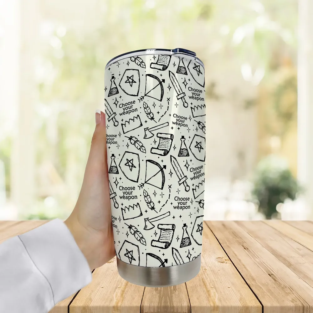 Choose Your Weapon Tumbler - 3