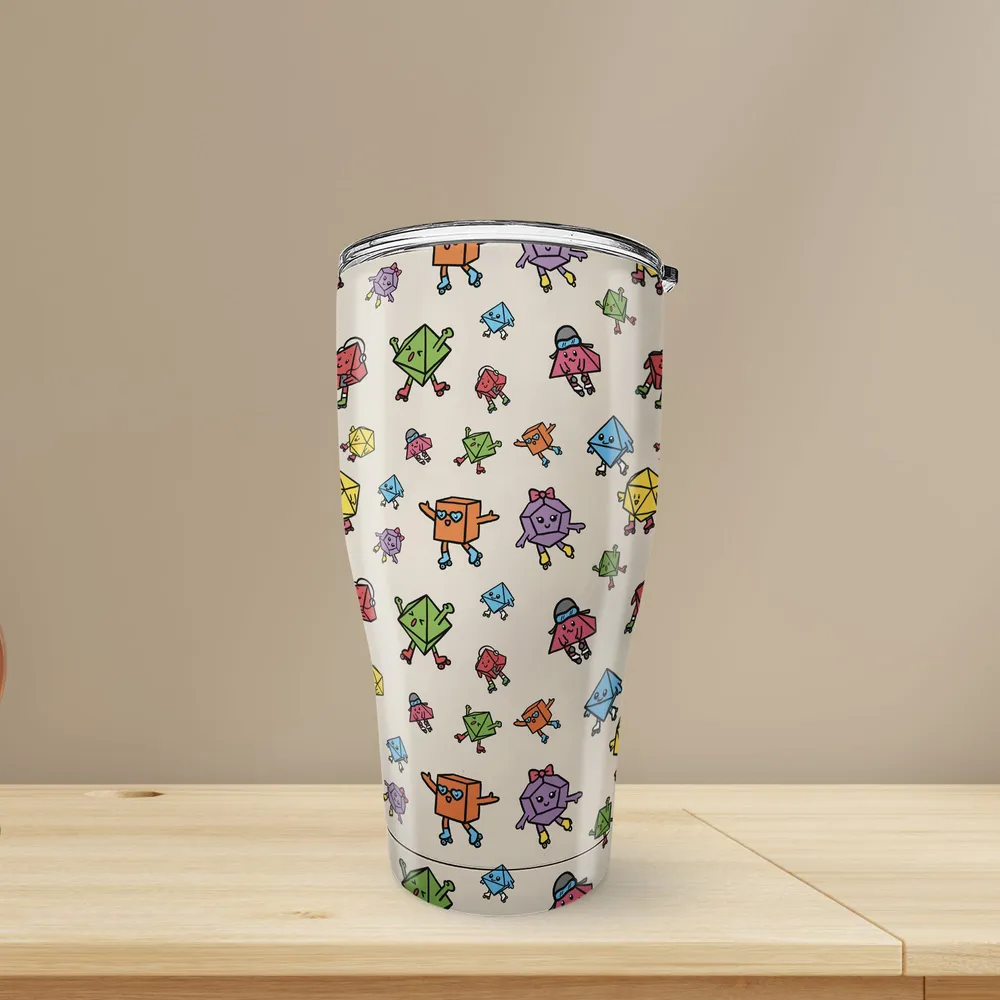 Rollerskating Dice Tumbler - 2