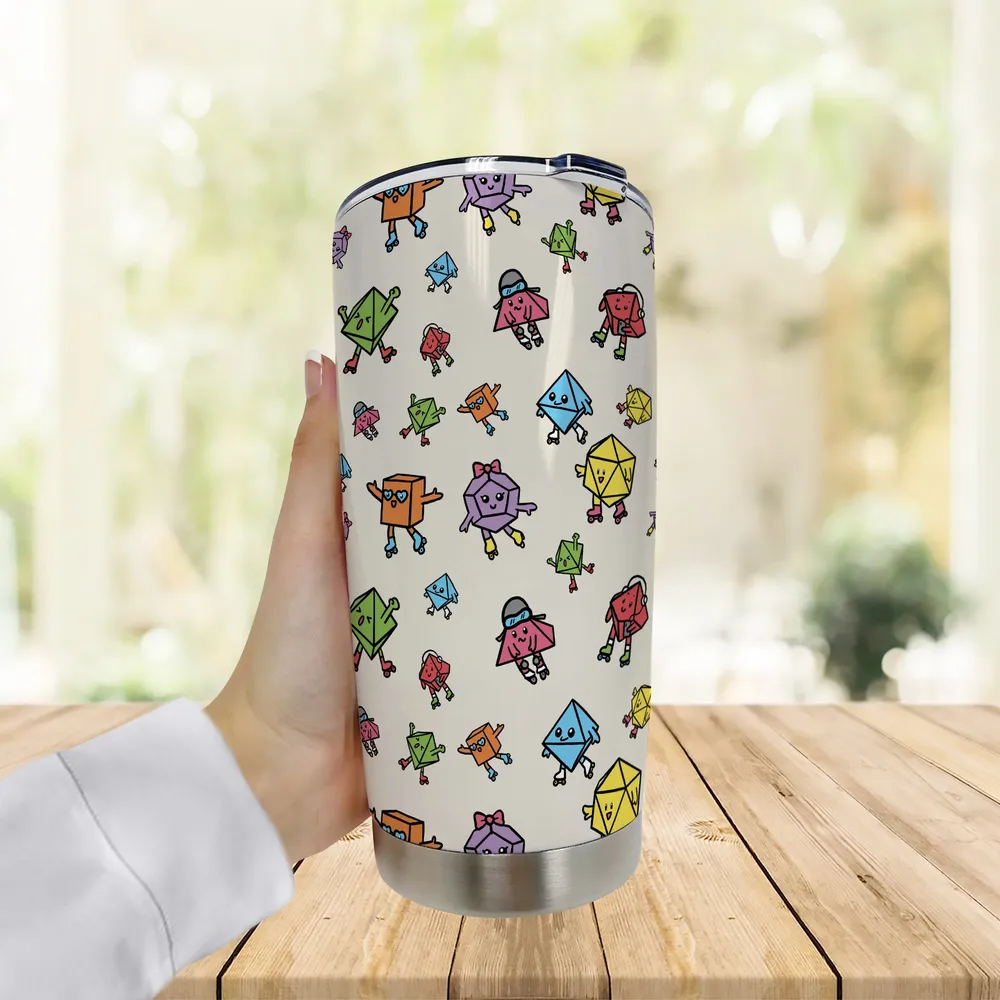 Rollerskating Dice Tumbler - 3