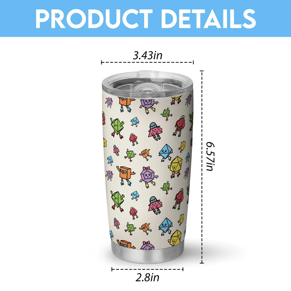 Rollerskating Dice Tumbler - 5