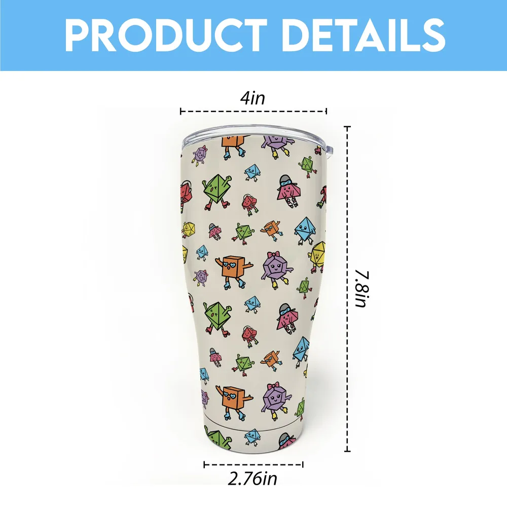 Rollerskating Dice Tumbler - 4