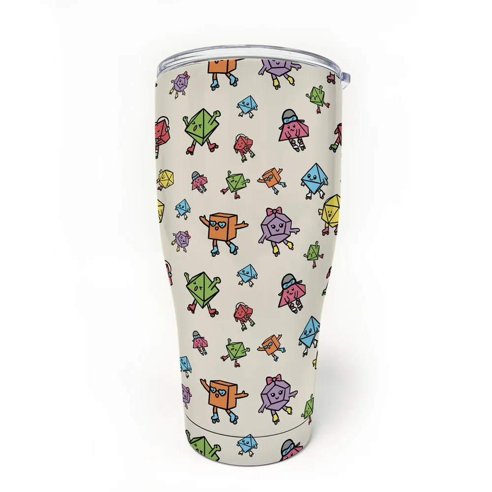 Rollerskating Dice Tumbler - 8