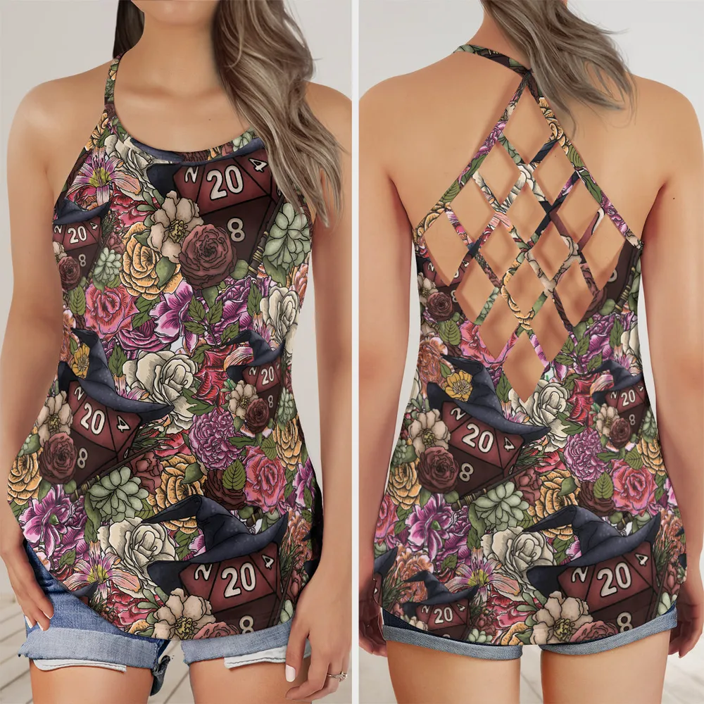 Wizard Dice Criss Cross Tank Top - 1
