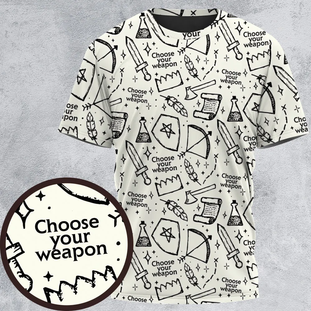 Choose Your Weapon All-Over Print Unisex T-Shirt - 2