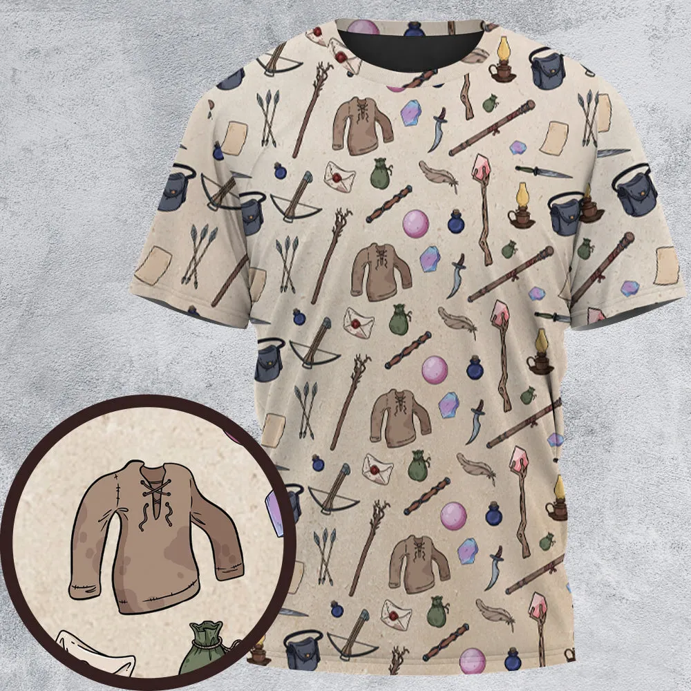 Sorcerer's Inventory All-Over Print Unisex T-Shirt - 2