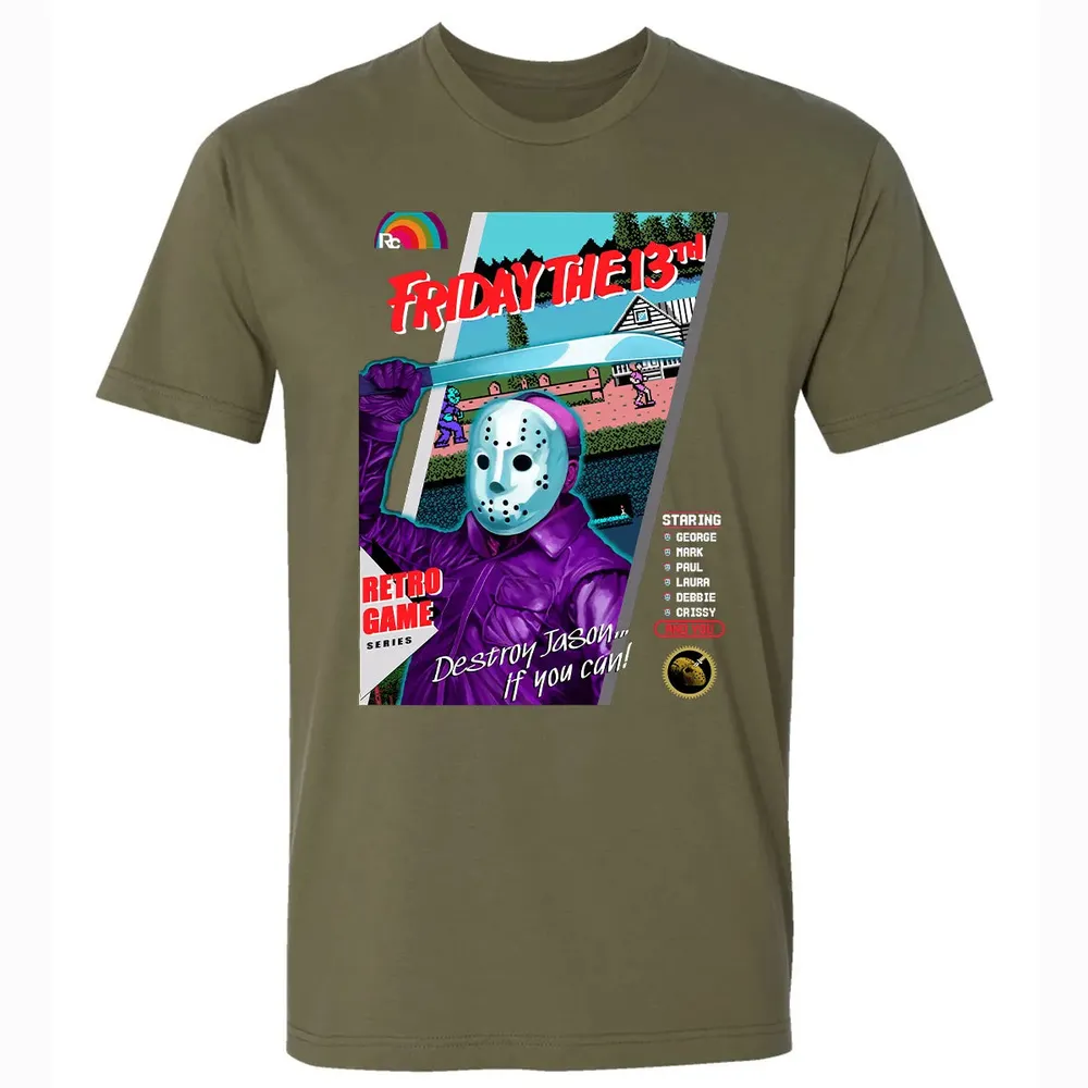 Destroy Jason Retro Game Premium Unisex T-shirt - 5