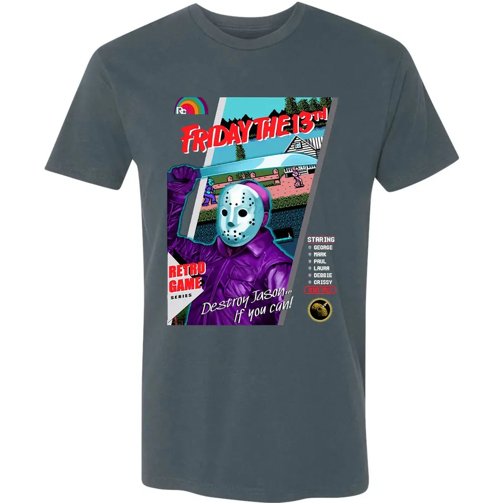Destroy Jason Retro Game Premium Unisex T-shirt - 14