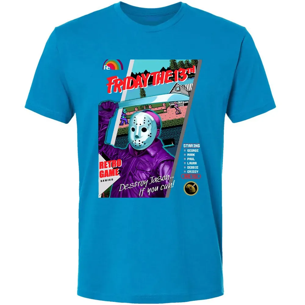 Destroy Jason Retro Game Premium Unisex T-shirt - 15