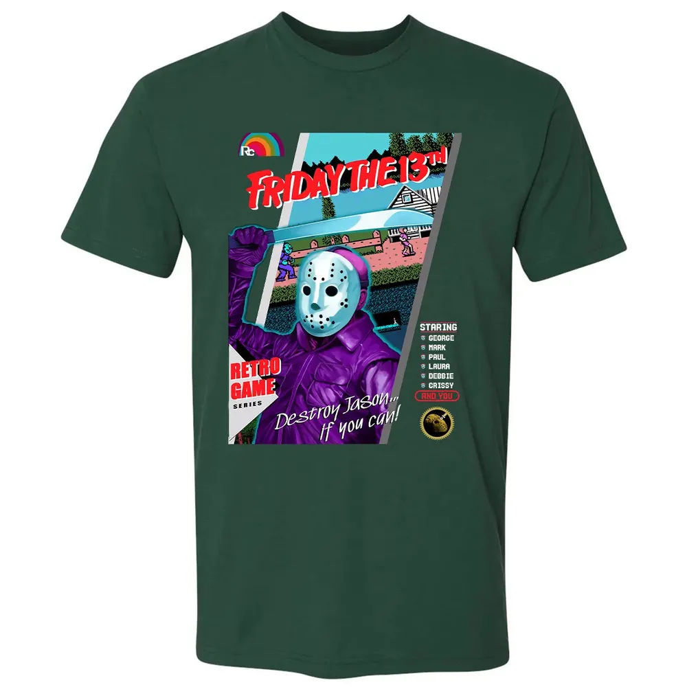 Destroy Jason Retro Game Premium Unisex T-shirt - 12