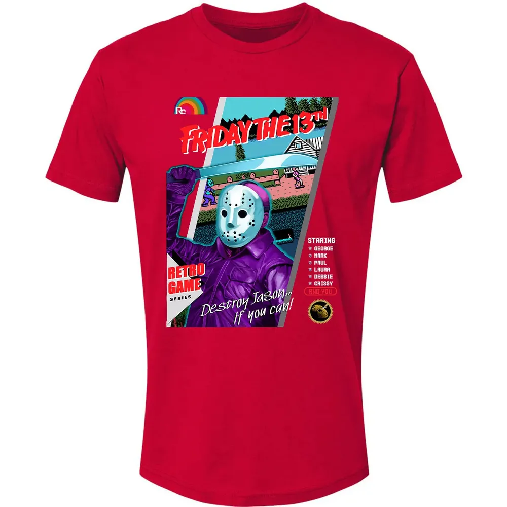 Destroy Jason Retro Game Premium Unisex T-shirt - 6
