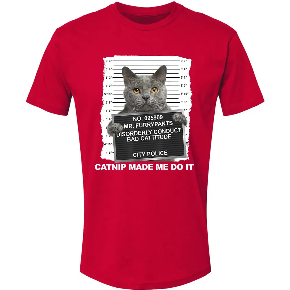Catnip Made Me Do It Funny Cat Premium Unisex T-shirt - 6