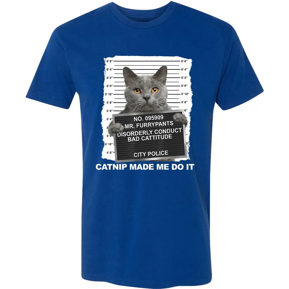 Catnip Made Me Do It Funny Cat Premium Unisex T-shirt - 10
