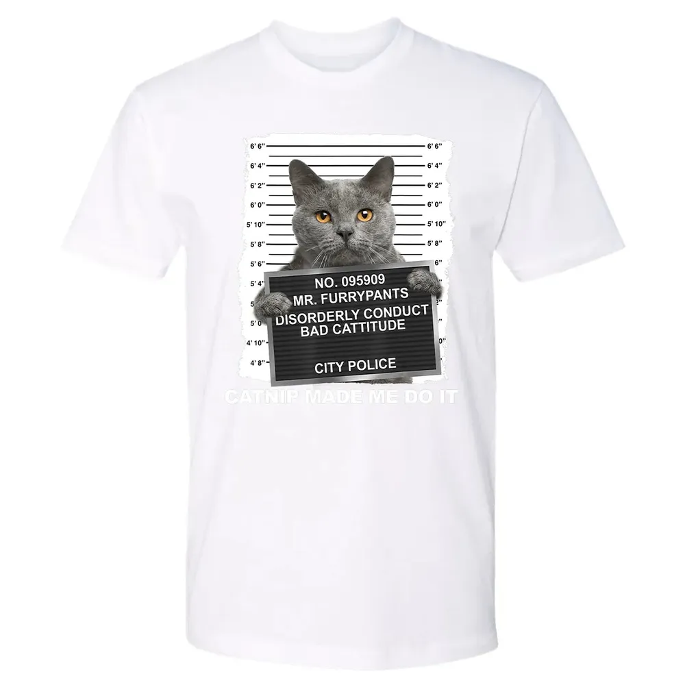 Catnip Made Me Do It Funny Cat Premium Unisex T-shirt - 4