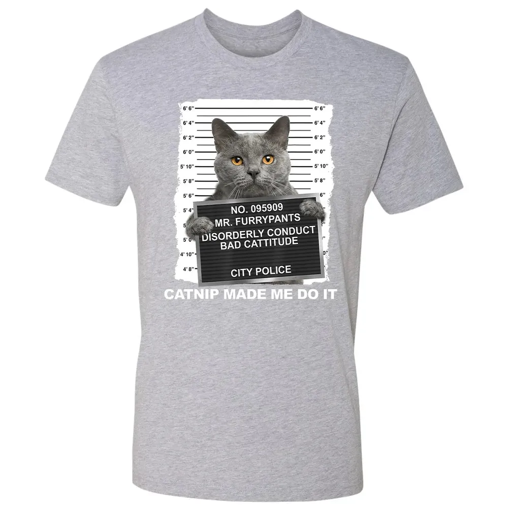 Catnip Made Me Do It Funny Cat Premium Unisex T-shirt - 9