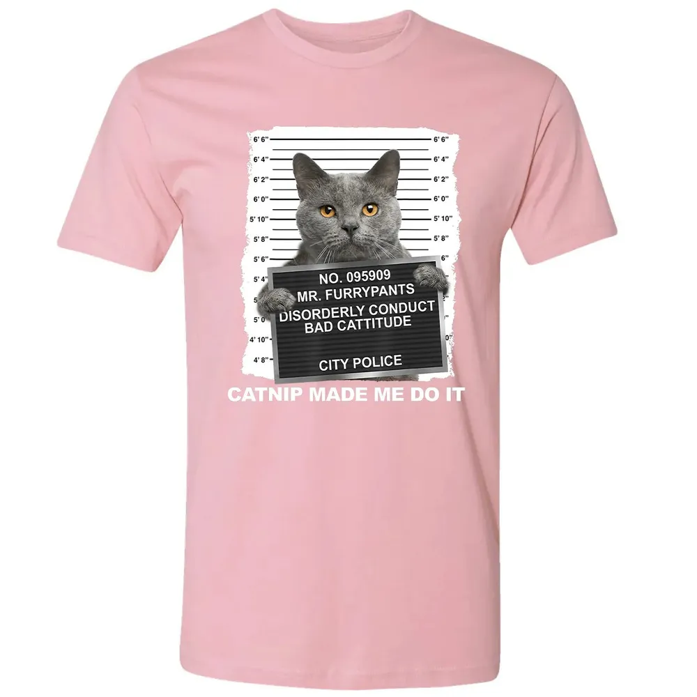 Catnip Made Me Do It Funny Cat Premium Unisex T-shirt - 3