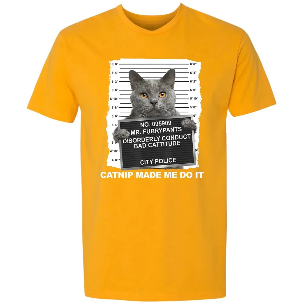 Catnip Made Me Do It Funny Cat Premium Unisex T-shirt - 11