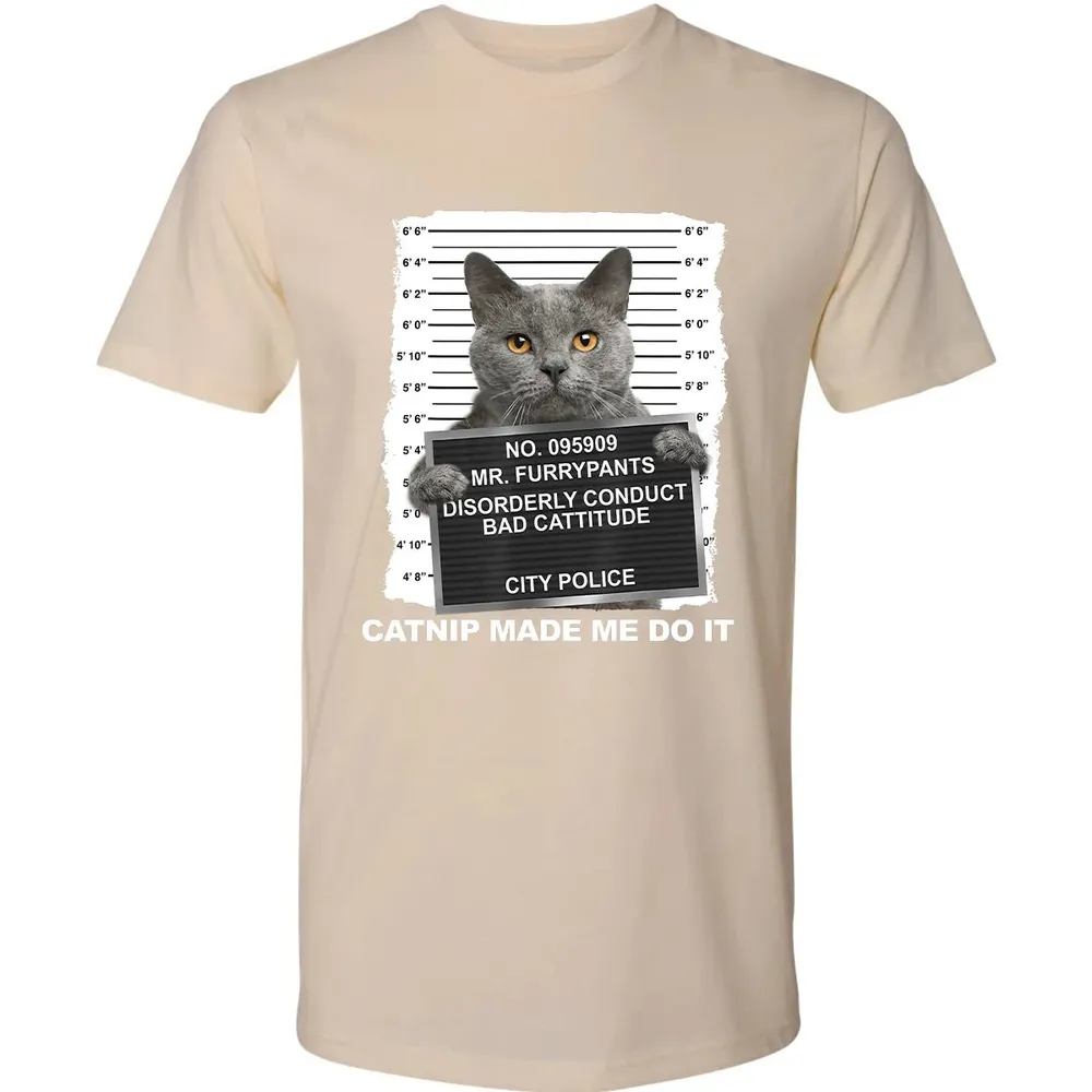 Catnip Made Me Do It Funny Cat Premium Unisex T-shirt - 13