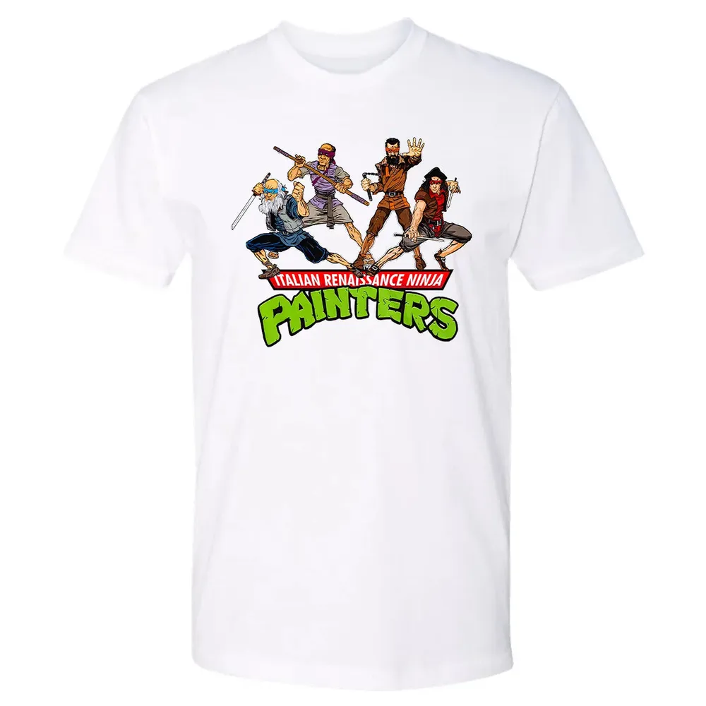 Italian Renaissance Ninja Painter Premium Unisex T-shirt - 4