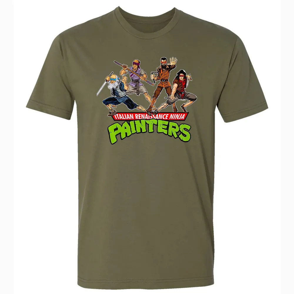Italian Renaissance Ninja Painter Premium Unisex T-shirt - 5