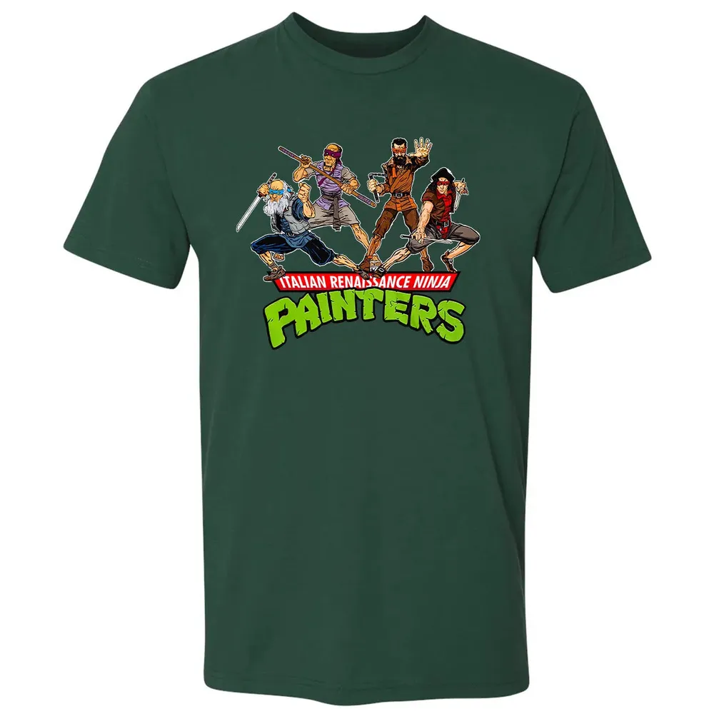 Italian Renaissance Ninja Painter Premium Unisex T-shirt - 12