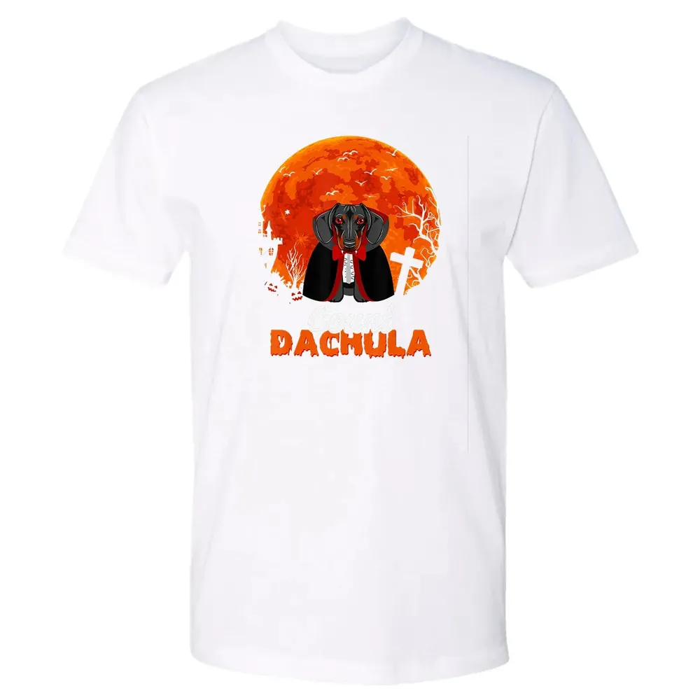 Count Dachula   Dachshund Halloween Gift For Men Women Premium Unisex T-shirt - 4
