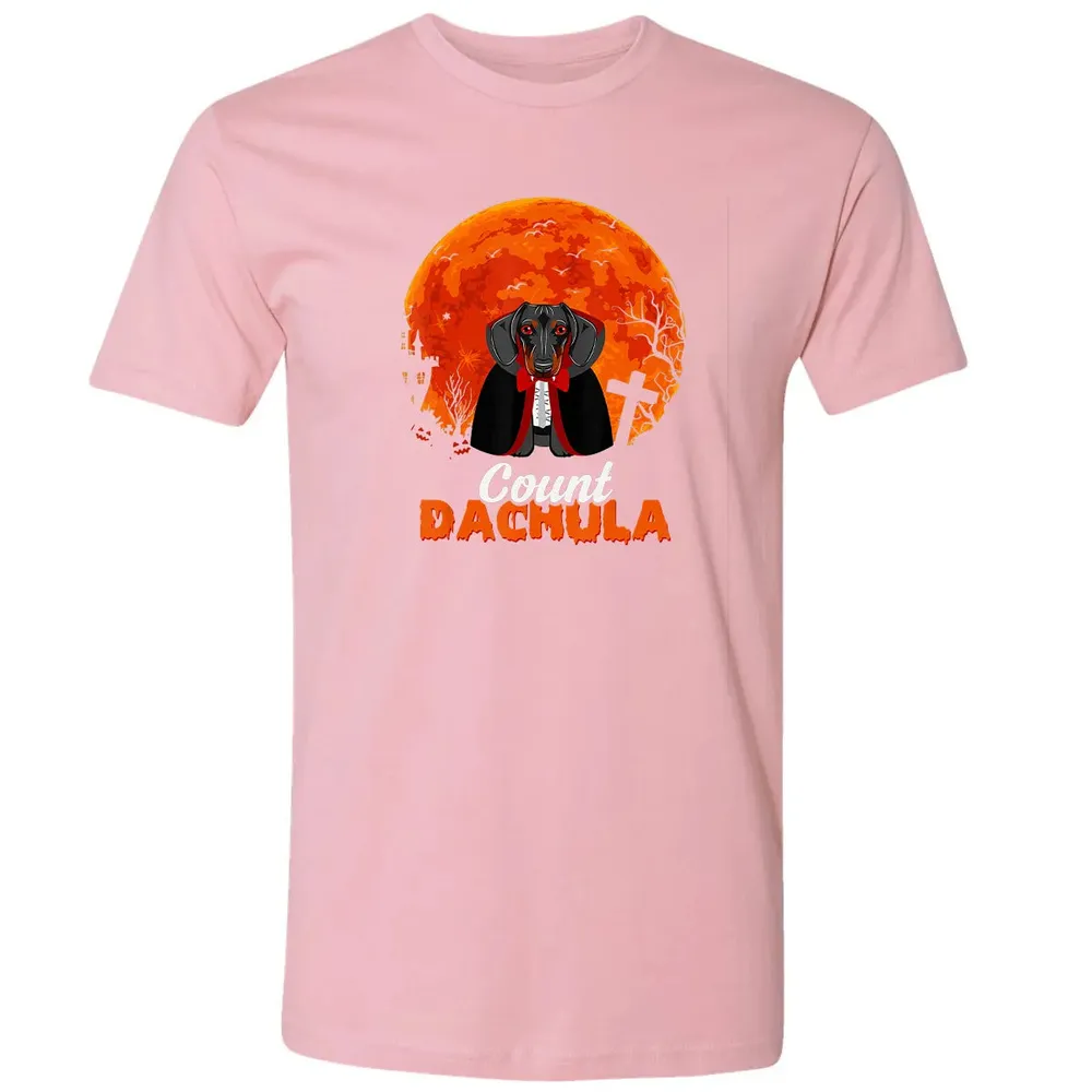 Count Dachula   Dachshund Halloween Gift For Men Women Premium Unisex T-shirt - 3