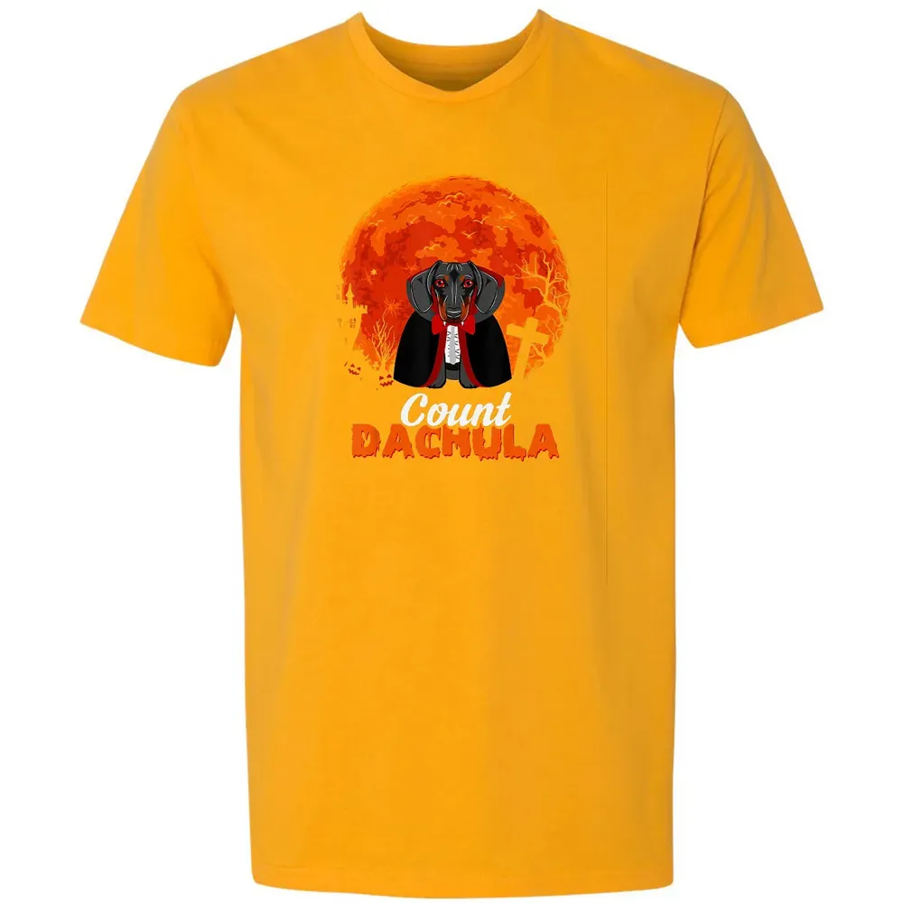 Count Dachula   Dachshund Halloween Gift For Men Women Premium Unisex T-shirt - 11