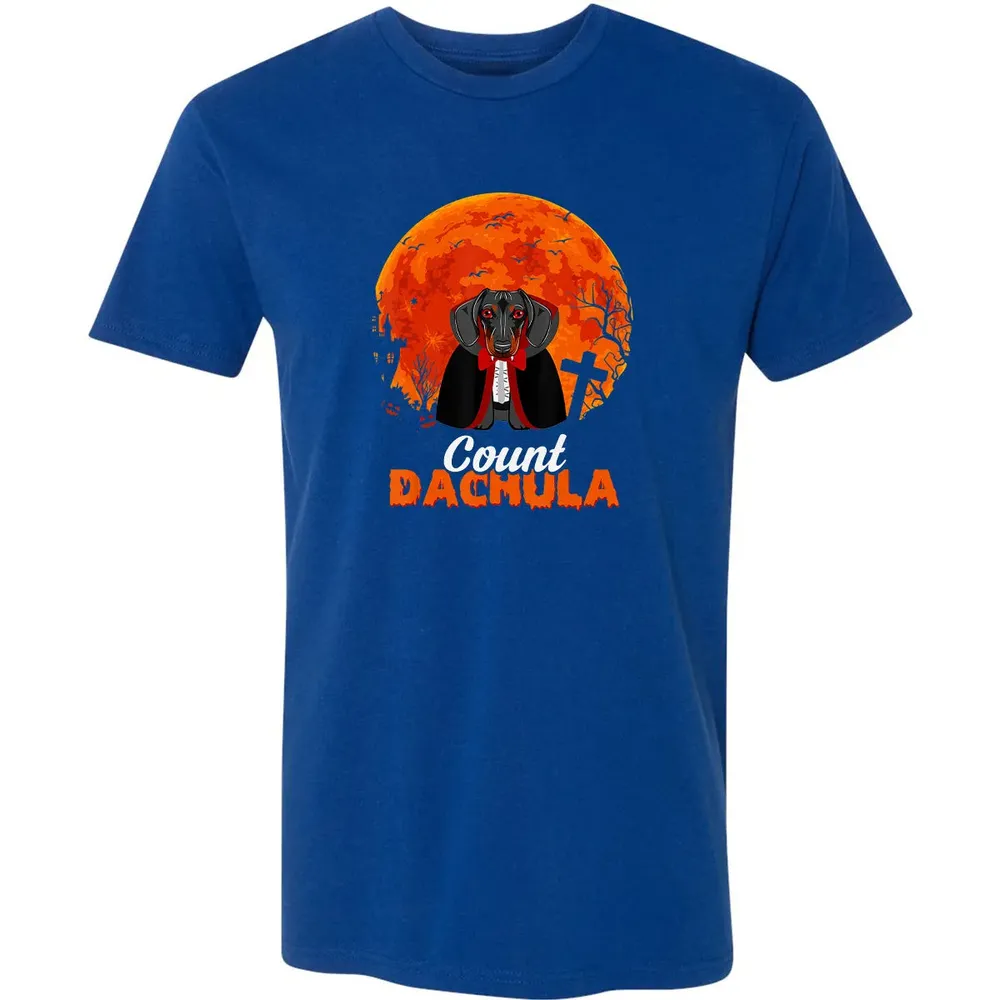Count Dachula   Dachshund Halloween Gift For Men Women Premium Unisex T-shirt - 10