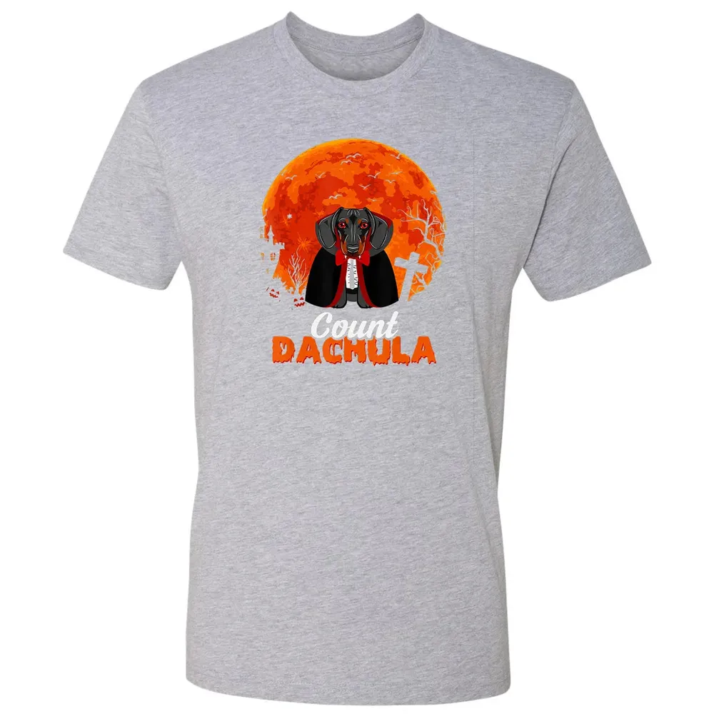 Count Dachula   Dachshund Halloween Gift For Men Women Premium Unisex T-shirt - 9
