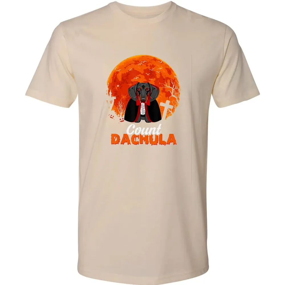 Count Dachula   Dachshund Halloween Gift For Men Women Premium Unisex T-shirt - 13